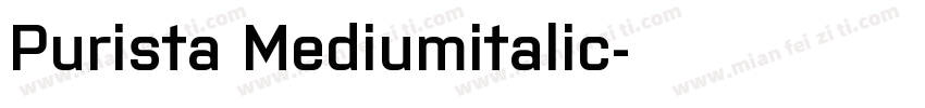 Purista Mediumitalic字体转换